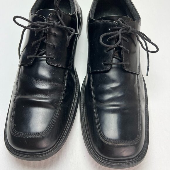 Bostonian Men's Black Leather Dress Shoes Oxford Square Toe Size 11 Medium - Picture 1 of 16